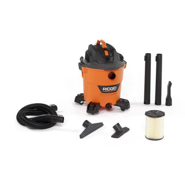 12 Gallon 5.0 Peak HP NXT Wet/Dry Shop Vacuum with Filter, Locking Hose and Accessories