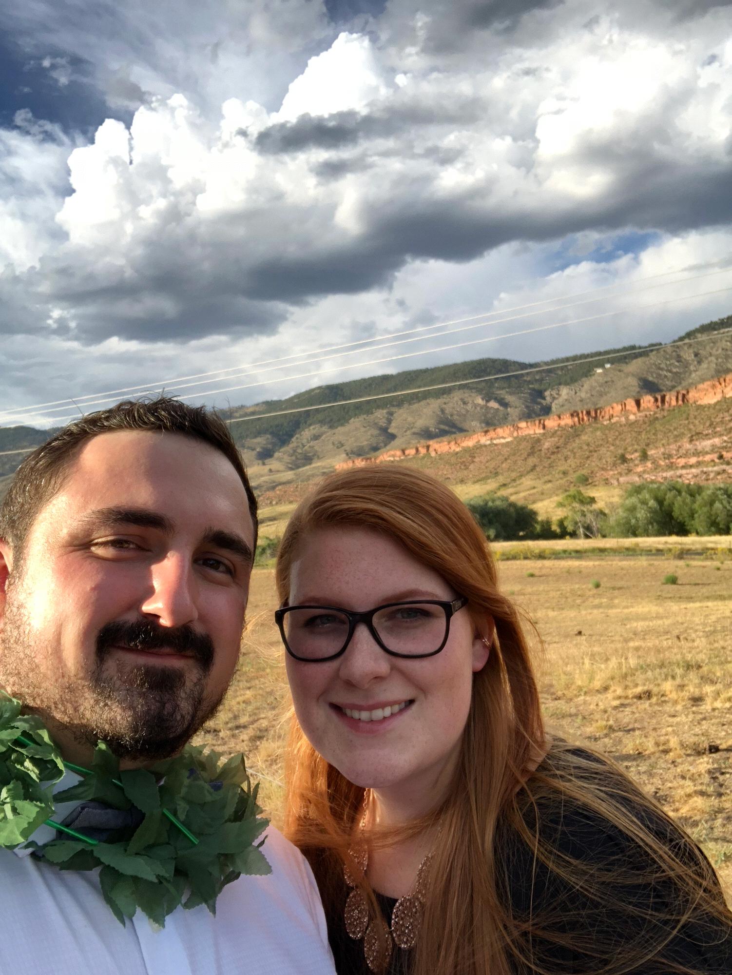In Loveland, CO at a wedding