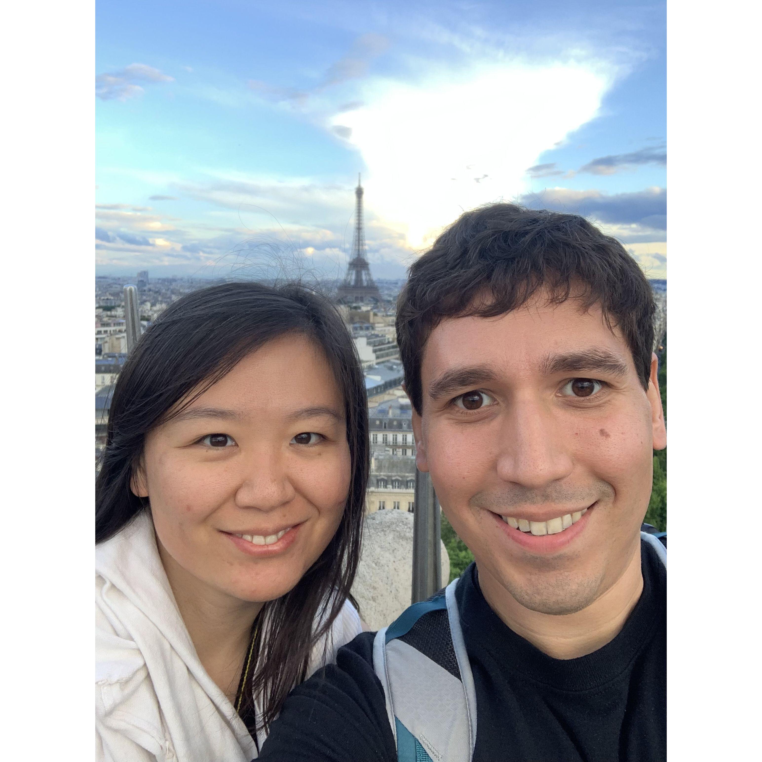 Atop the Arc de Triomphe