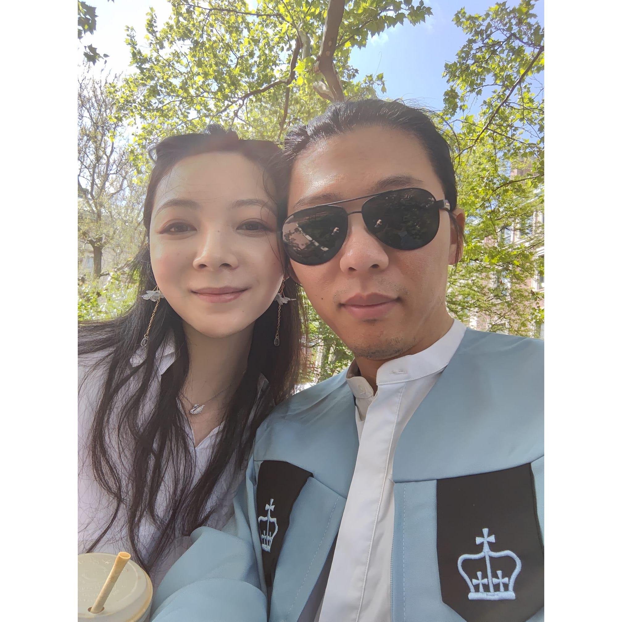 Graduate from Columbia.