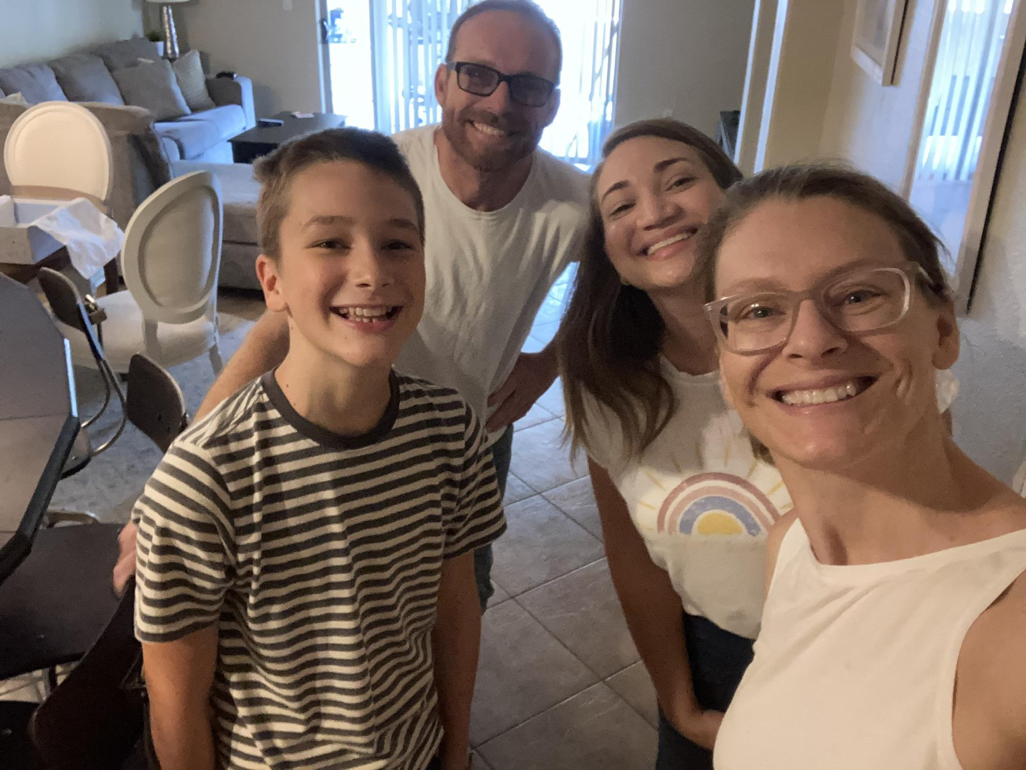 Vanessa's birthday, we had surprise vistors!