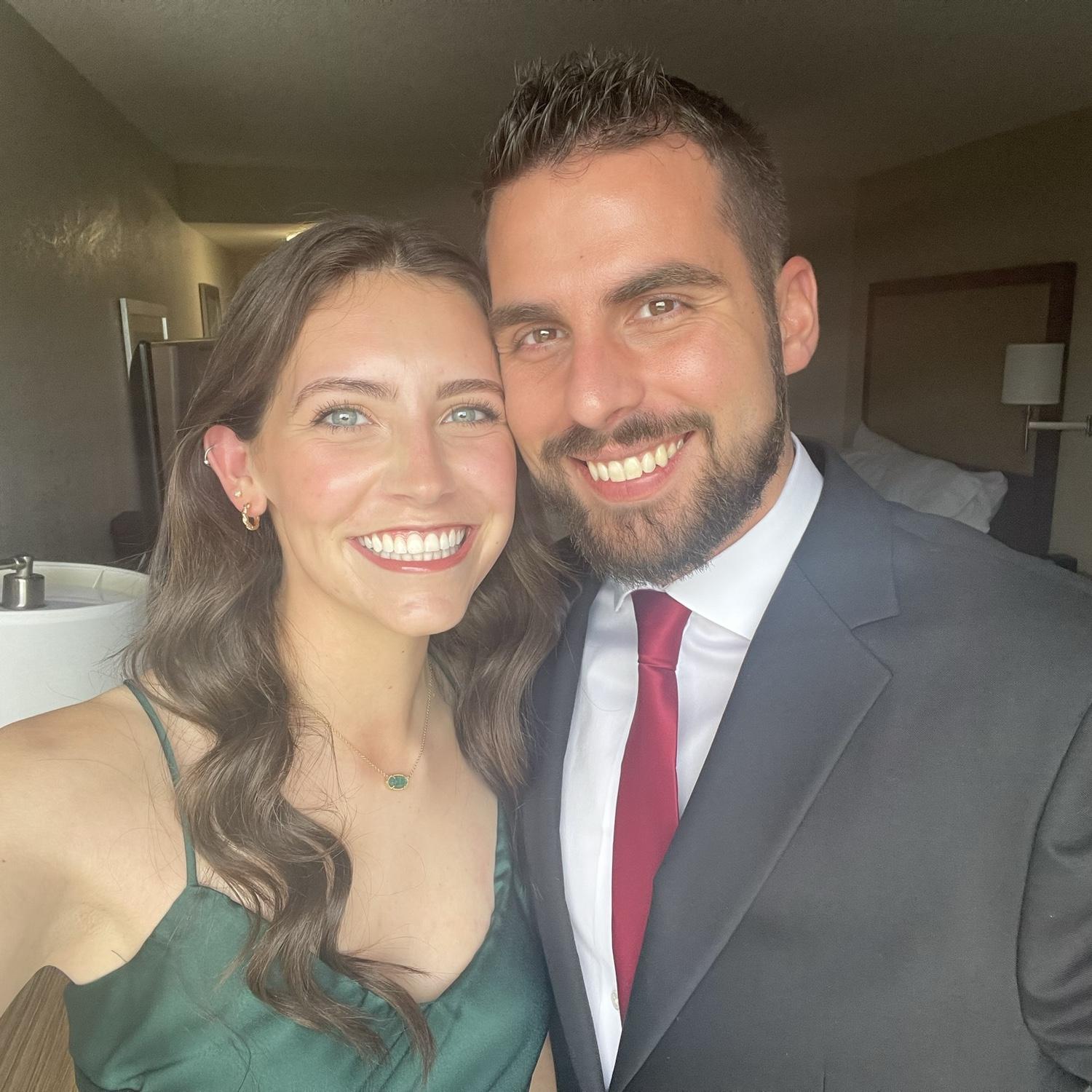 First “formal event” together - Mandy and Taylor’s wedding!