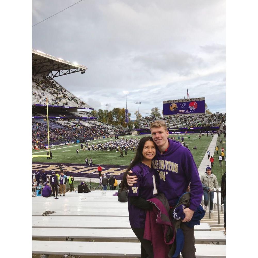 Husky football game. Go Dawgs!