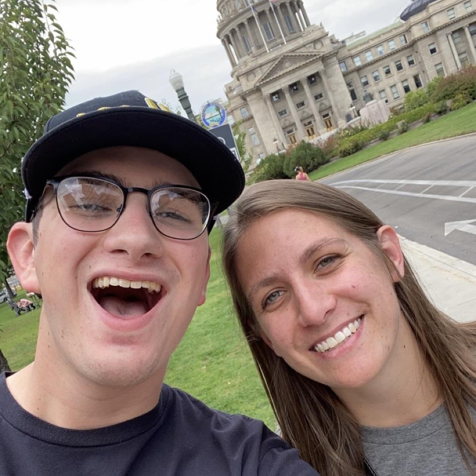 Katie's first time visiting Cooper in Boise