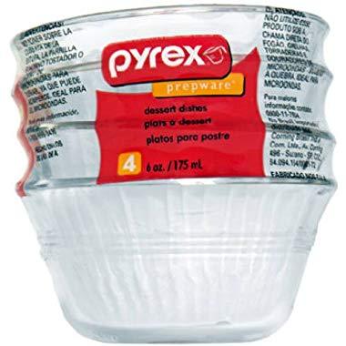 Pyrex 6-Ounce Custard Cups, Set of 4