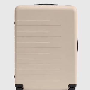 Quince Expandable Large Check-In Suitcase in Tan