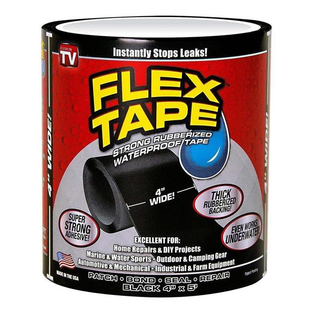 Flex Tape Black 4" x 5'