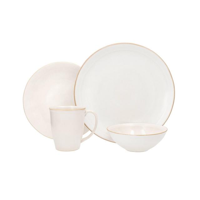 Fortessa Tableware Solutions 16pc Clay Bordo Dinnerware Set Ivory