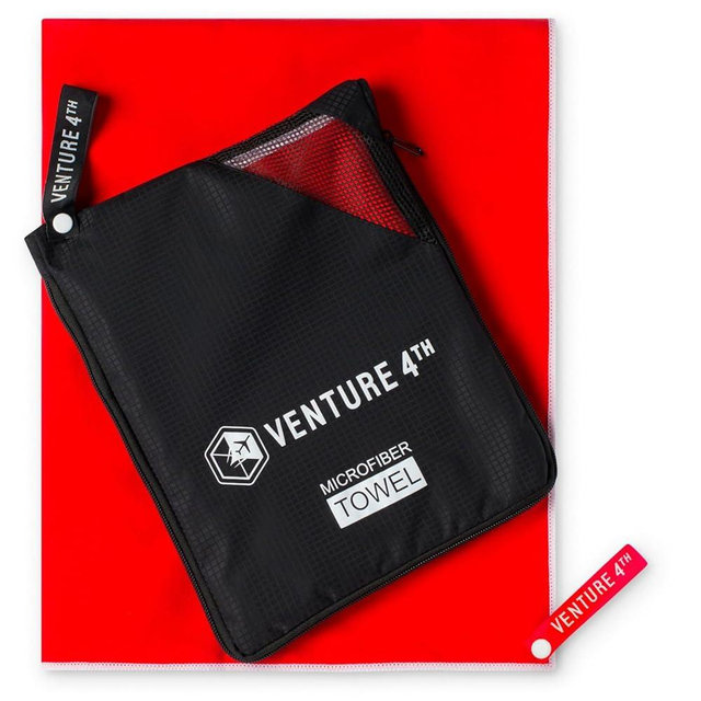 VENTURE 4TH Quick Dry Travel Towel - Fast Drying Ultra Soft Microfiber Towels - Essential for Camping, Backpacking, Yoga, Swimming, Gym, Sports and Beach - 3 Compact Sizes