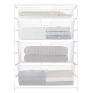 Elfa White Mesh Wide Start-A-Stack