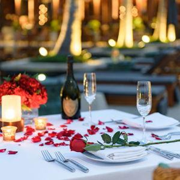 Dinner for Two on our Honeymoon
