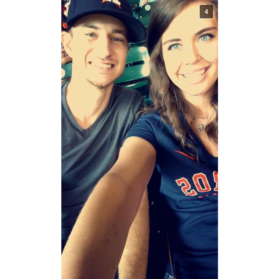 Our first date! Astros v Mariners. 6.13.15 I wanted this to be our wedding date but it didn't fall on a Saturday until 2020