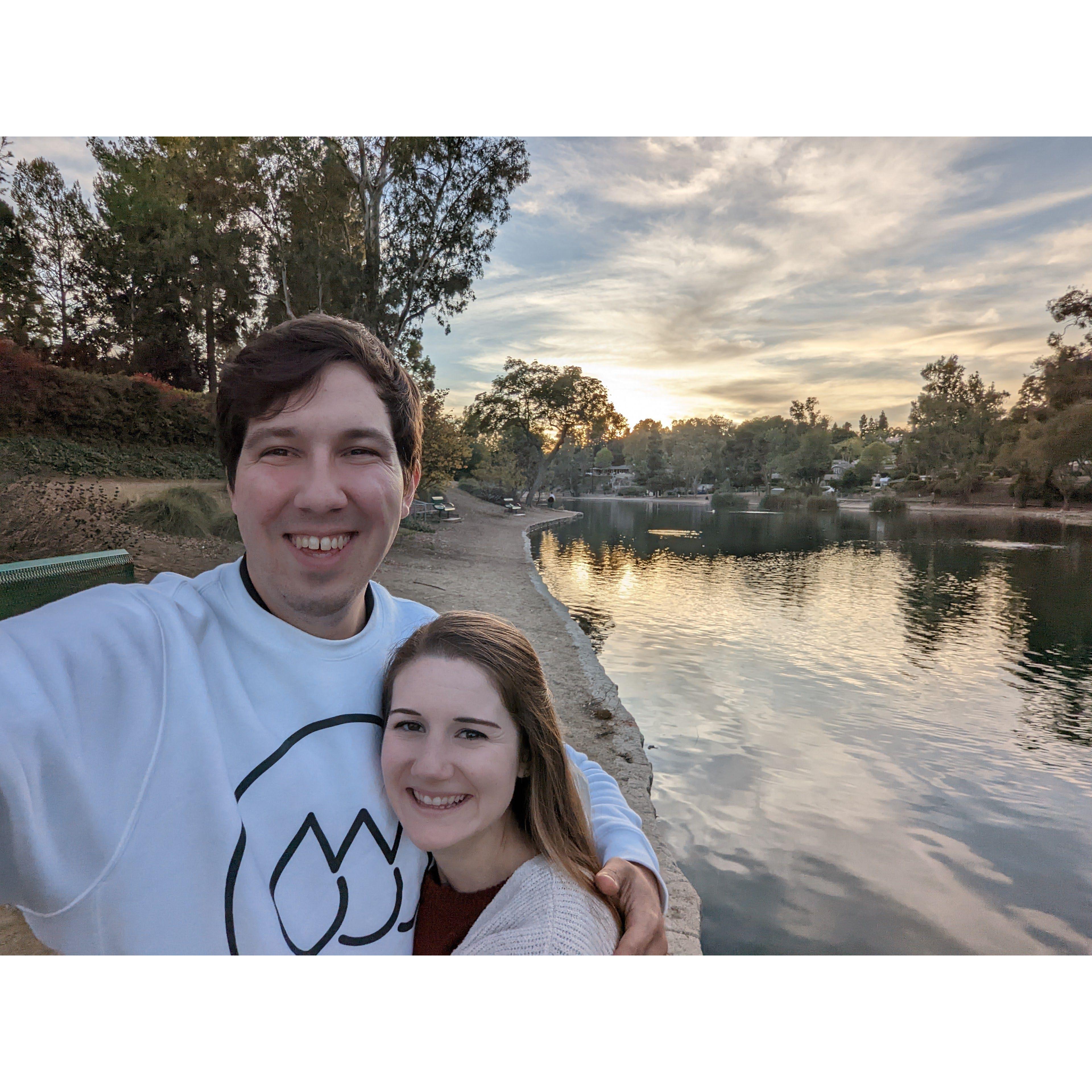 Ayla showing Ben her favorite park in LA!