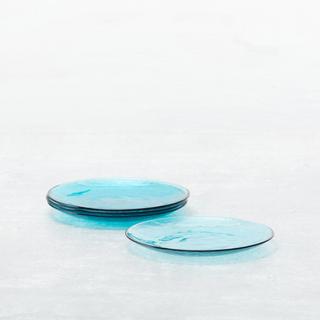 Los Cabos Glass Salad Plate, Set of 4