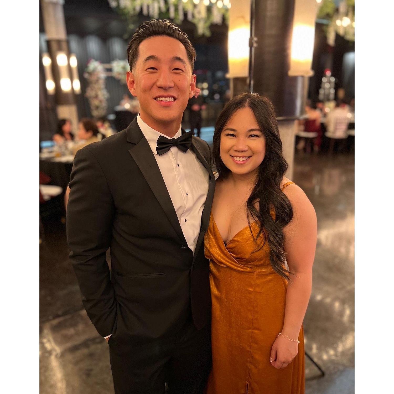 Excited that we will finally get to be each other's forever wedding dates!