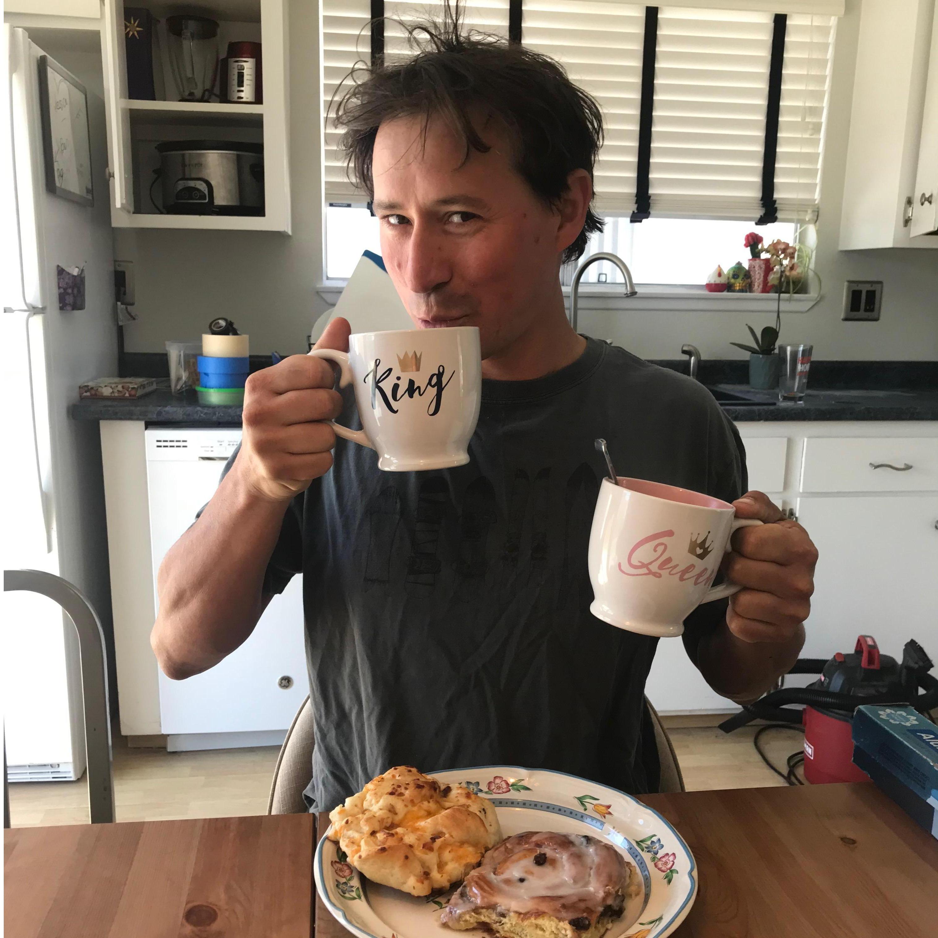 Our favorite mugs at home in Los Osos