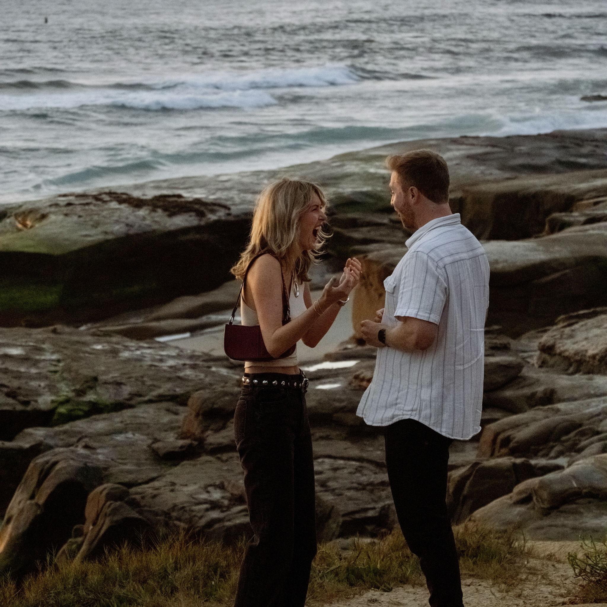 Sneaky engagement at Windansea!
