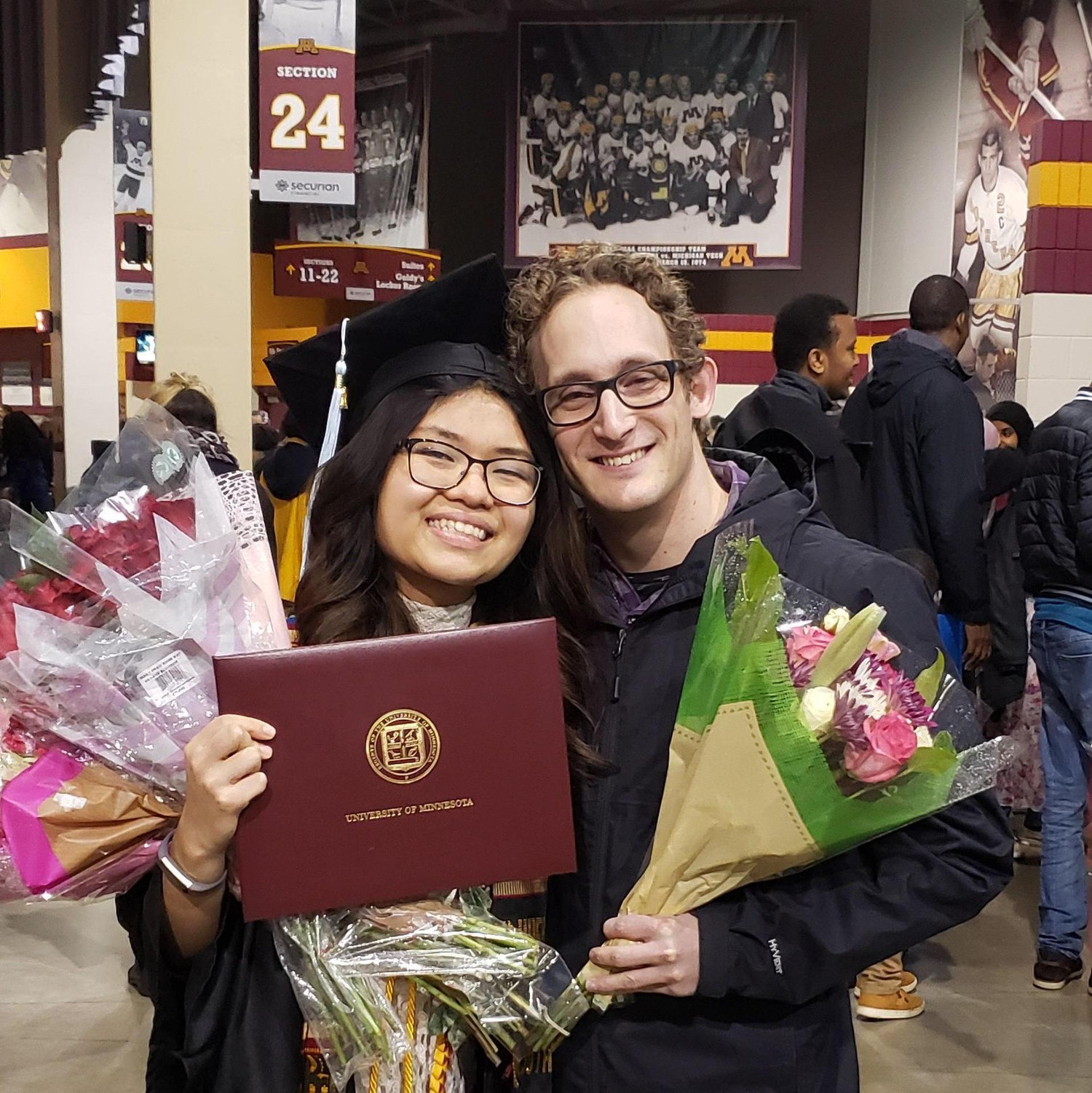 Melinda's college graduation. May 2019.