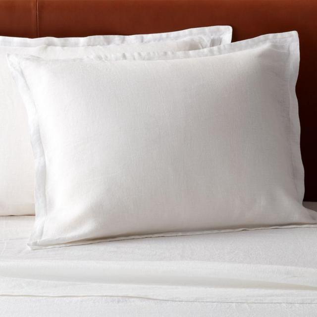 Linen White Standard Shams Set of 2