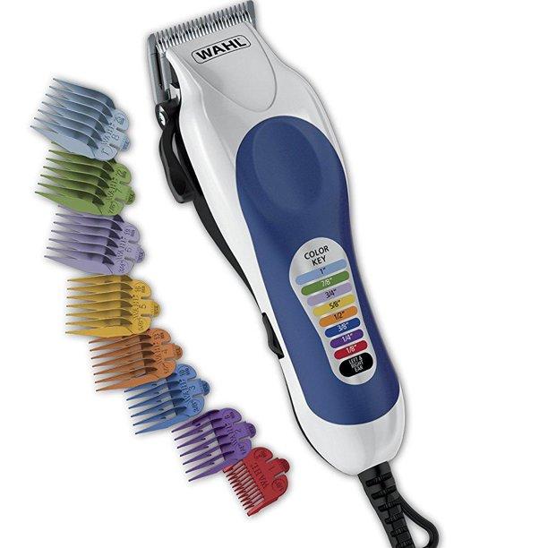 wahl color pro complete hair clipper kit with extended accessories & cape (# 79300-1001)
