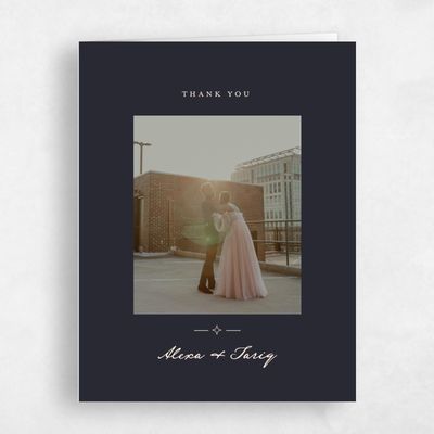 Black Typography Wedding Thank You - Finnian Photo