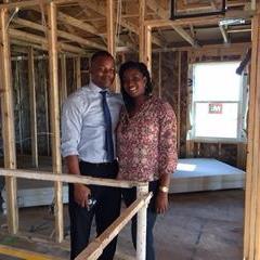 Our first walk through of the new build