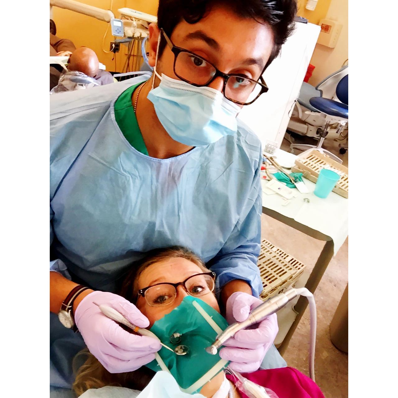 James did Kate's first cavity!