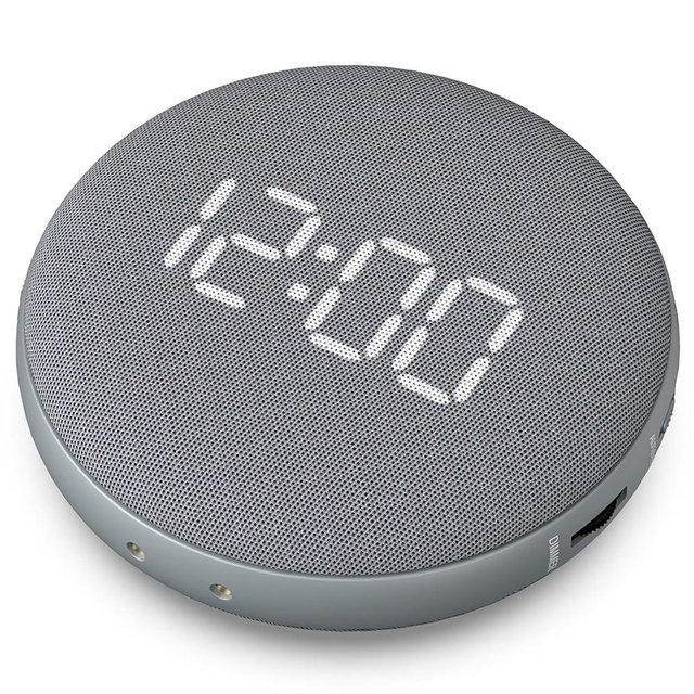 REACHER Super Loud Vibrating Alarm Clock for Heavy Sleepers/Hearing Impaired/Deaf, Wireless Bed Shaker Under Pillow, Rechargeable Battery Powered Alarm Clock for Travel, Auto-Dim, Portable