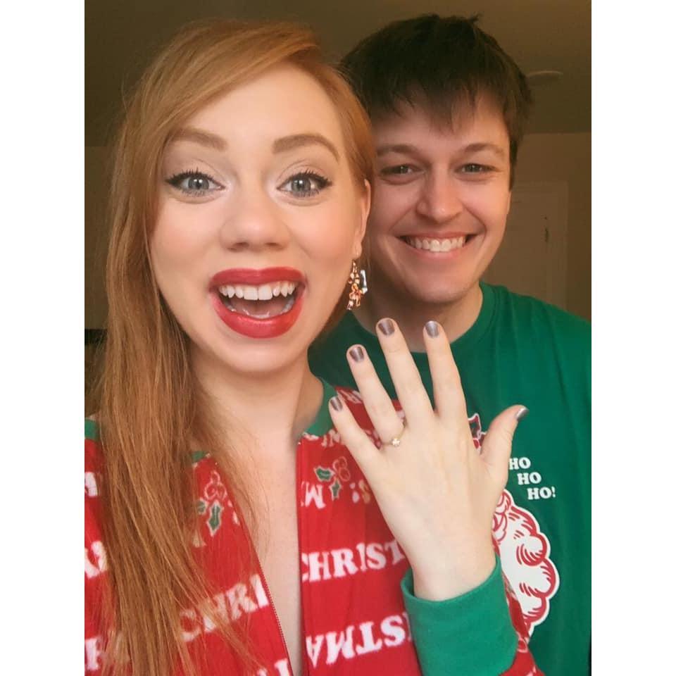 Shortly after the proposal -- we had to drink coffee and make ourselves presentable first considering he proposed at around 8:15am and we looked ROUGH :P