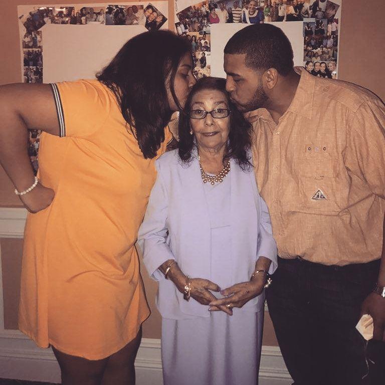 Abuelas 80th birthday our first time together at a family party