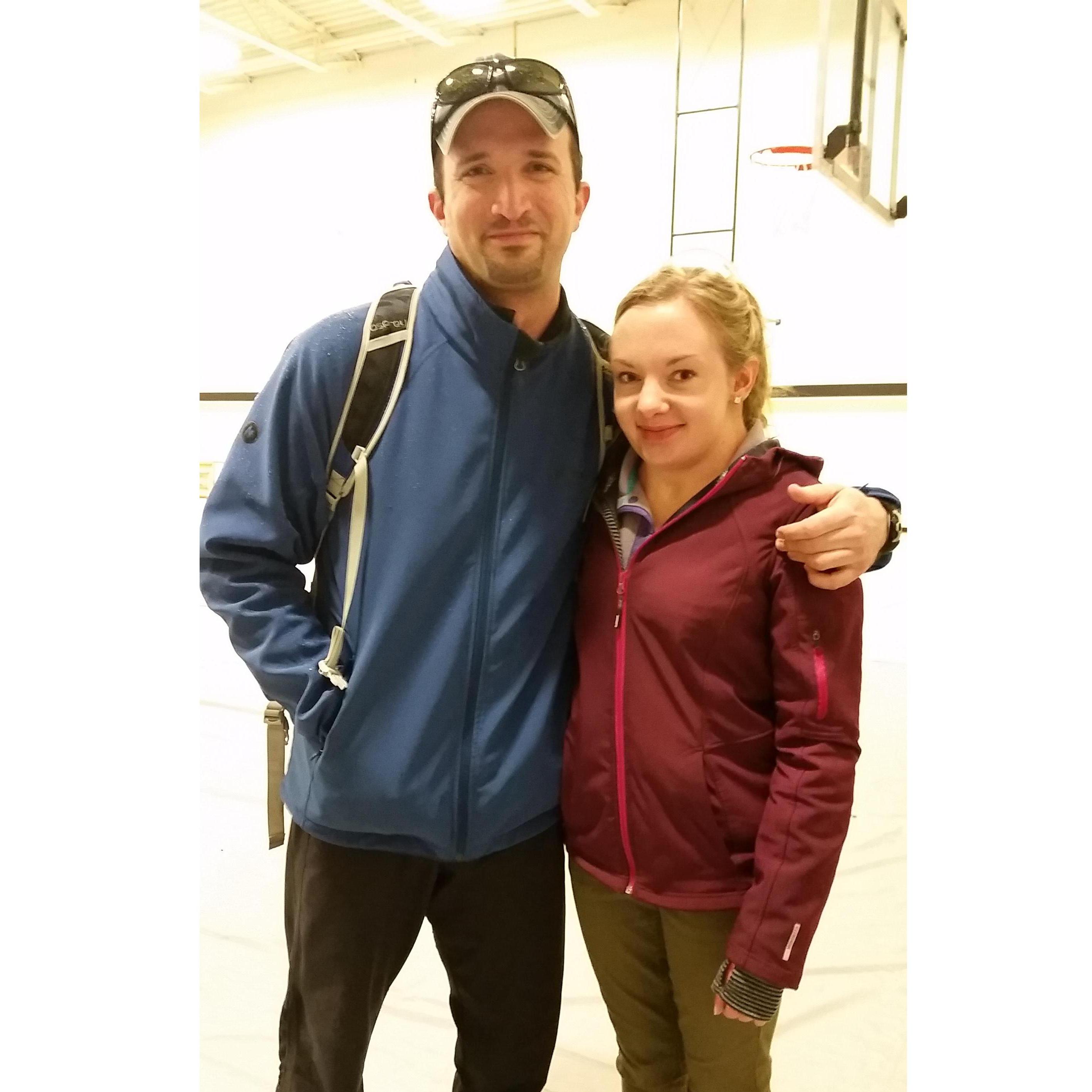 When Cory ran the Snow Joke half marathon 2016