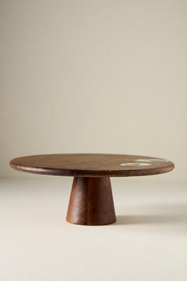 Addie Walnut Wood Cakestand