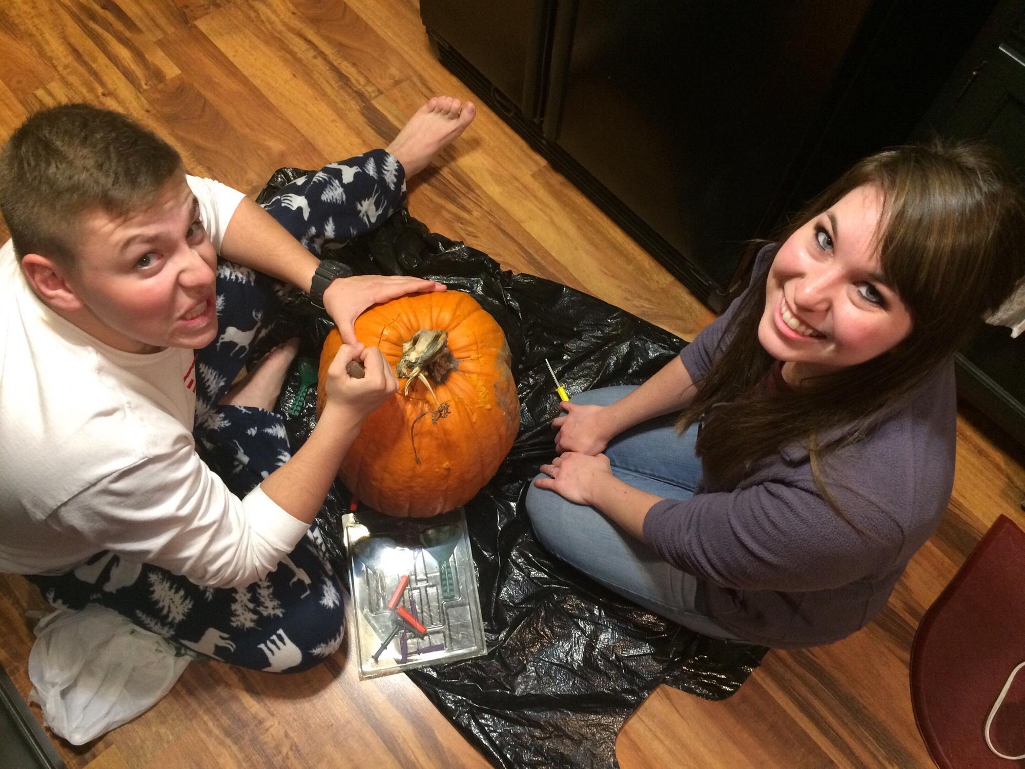 Pumpkin carving fun #2017