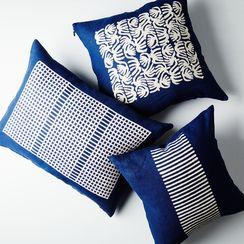 Indigo Dyed Linen Pillow