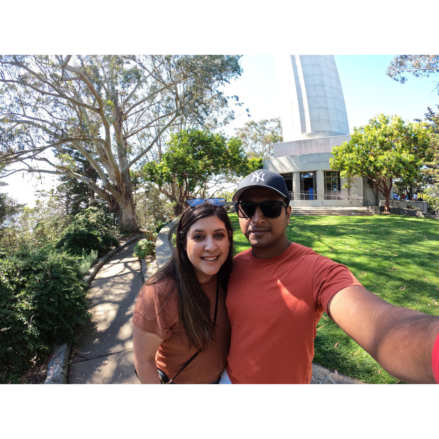 Ashish's cousins came to San Francisco with us. We explored all the scenic sights, including Coit Tower! July 2022