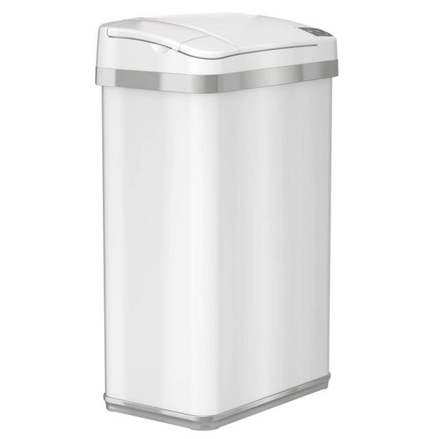 4gal Multifunction Sensor Trash Can White - Halo