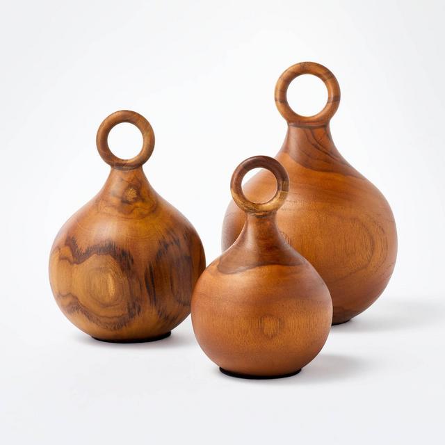Set of 3 Wood Objects - Threshold™ designed with Studio McGee