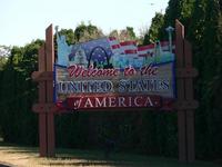 Canadian Border, Welcome Sign