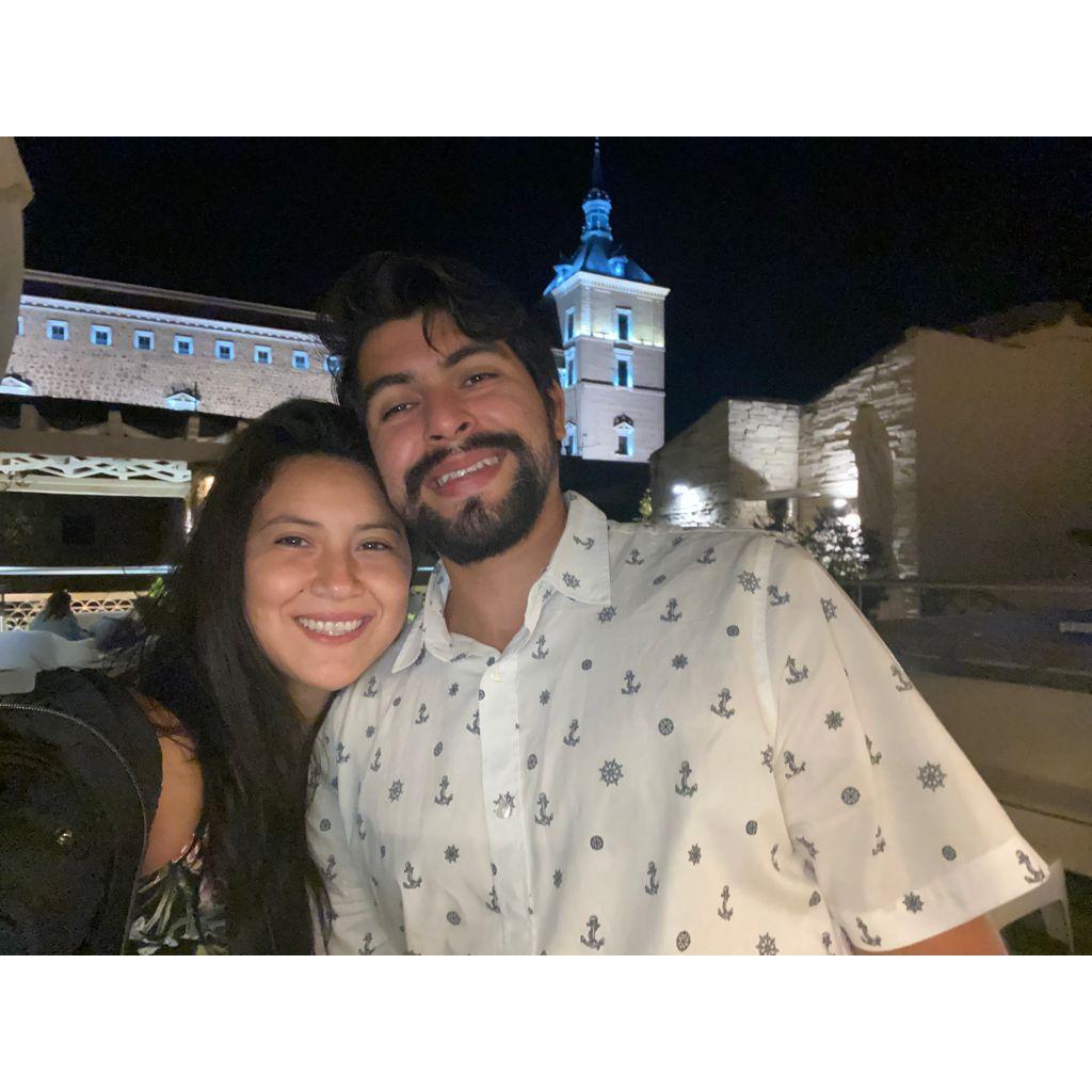 This was in Toledo, Spain....fun fact moments after this photo a seagull pooped on my white shirt, also I bought a handcrafted sword which I brought back....ahhh sweet memories