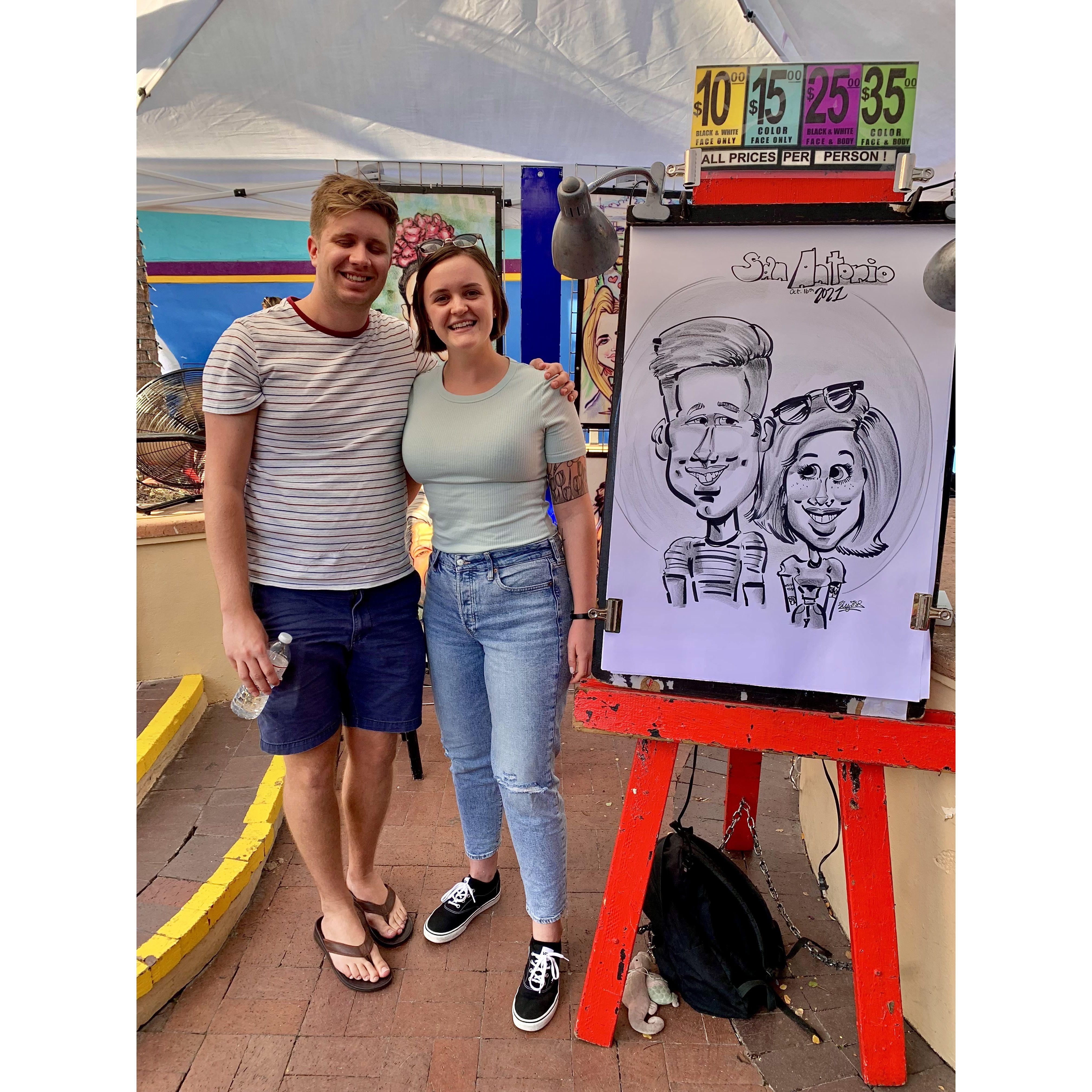 Fall 2021 - the artist was very generous with this caricature