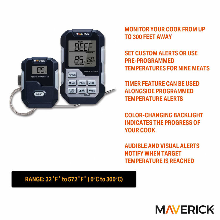 Maverick, Single Probe Wireless Remote Cooking Thermometer | Zola