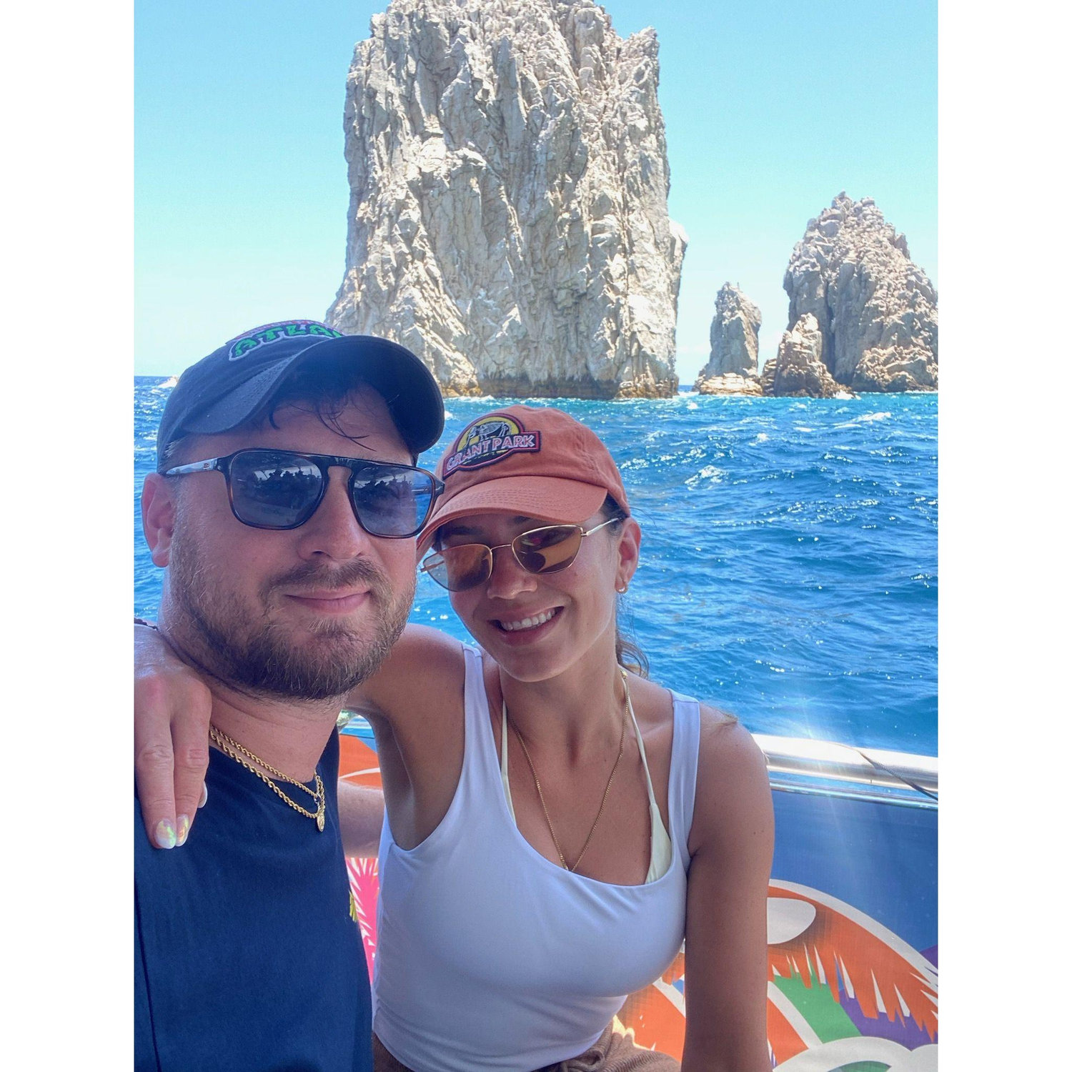 Sightseeing on our first trip out of the country!