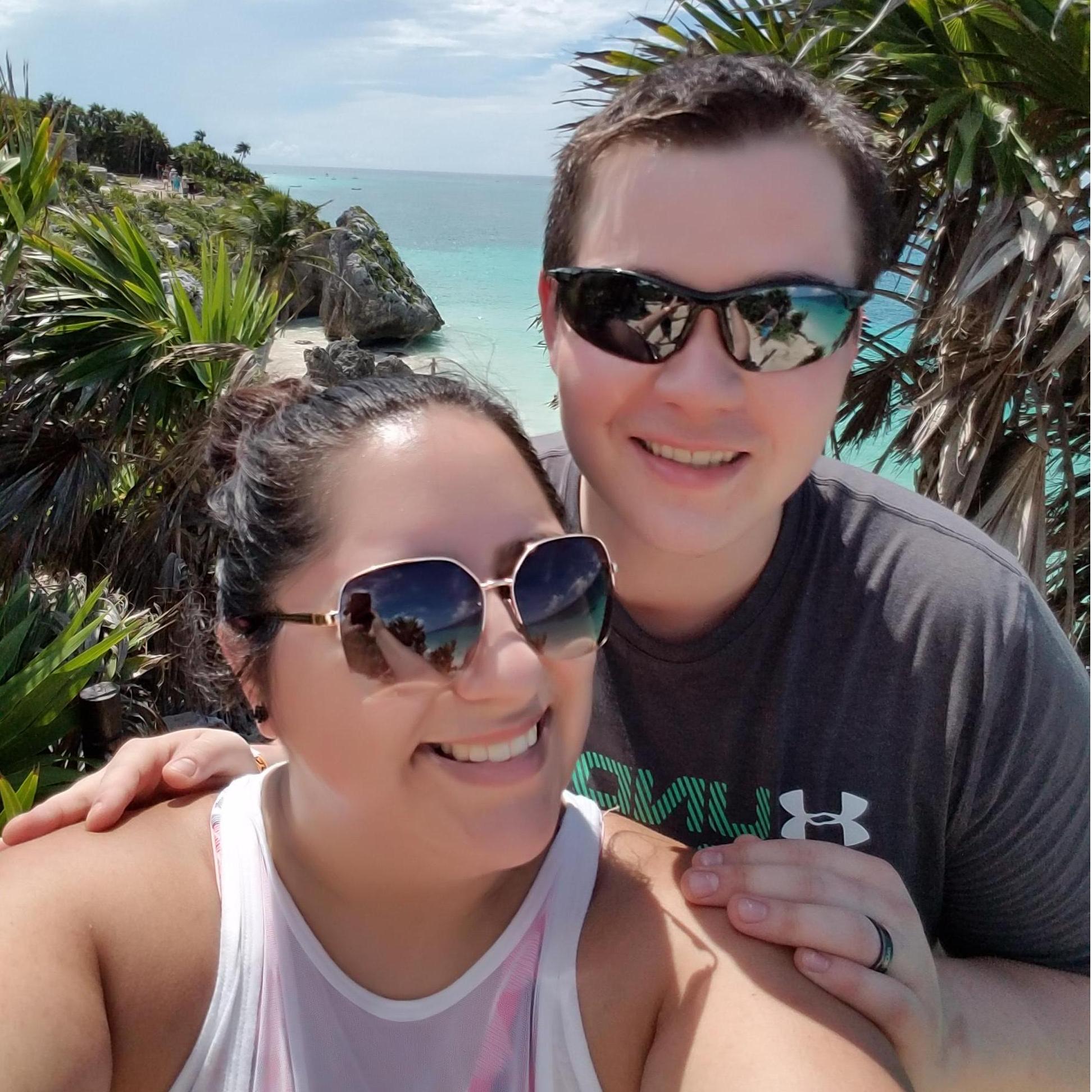 Enjoying the beach in Tulum!