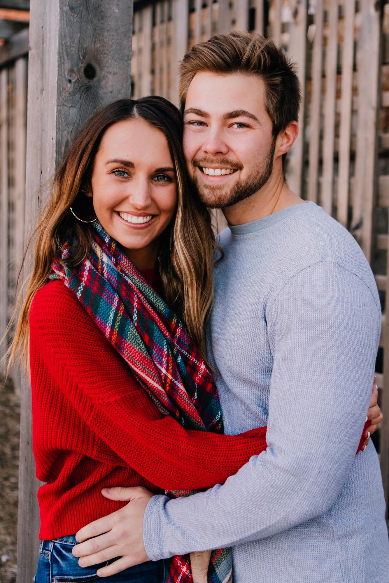 Our "engagement picture" pose