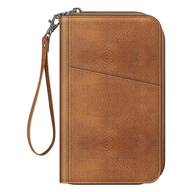Fintie Family Passport Holder Wallet, RFID Blocking Travel Document Organizer Clutch Bag Credit Cards Case Cover for Women Men