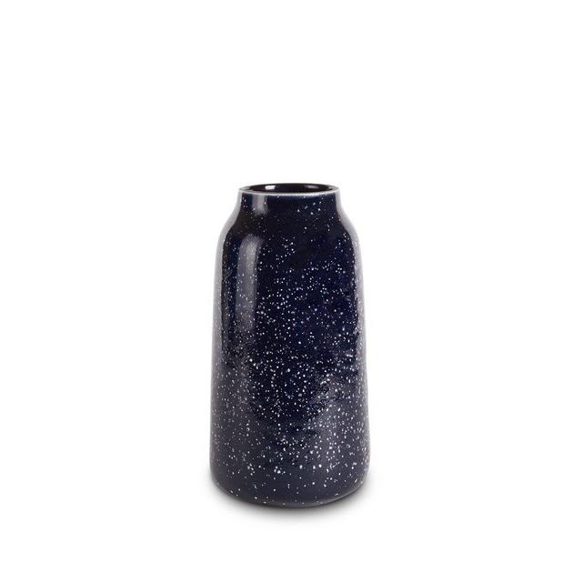 Heath Tall Vase in Midnight and Opaque White
