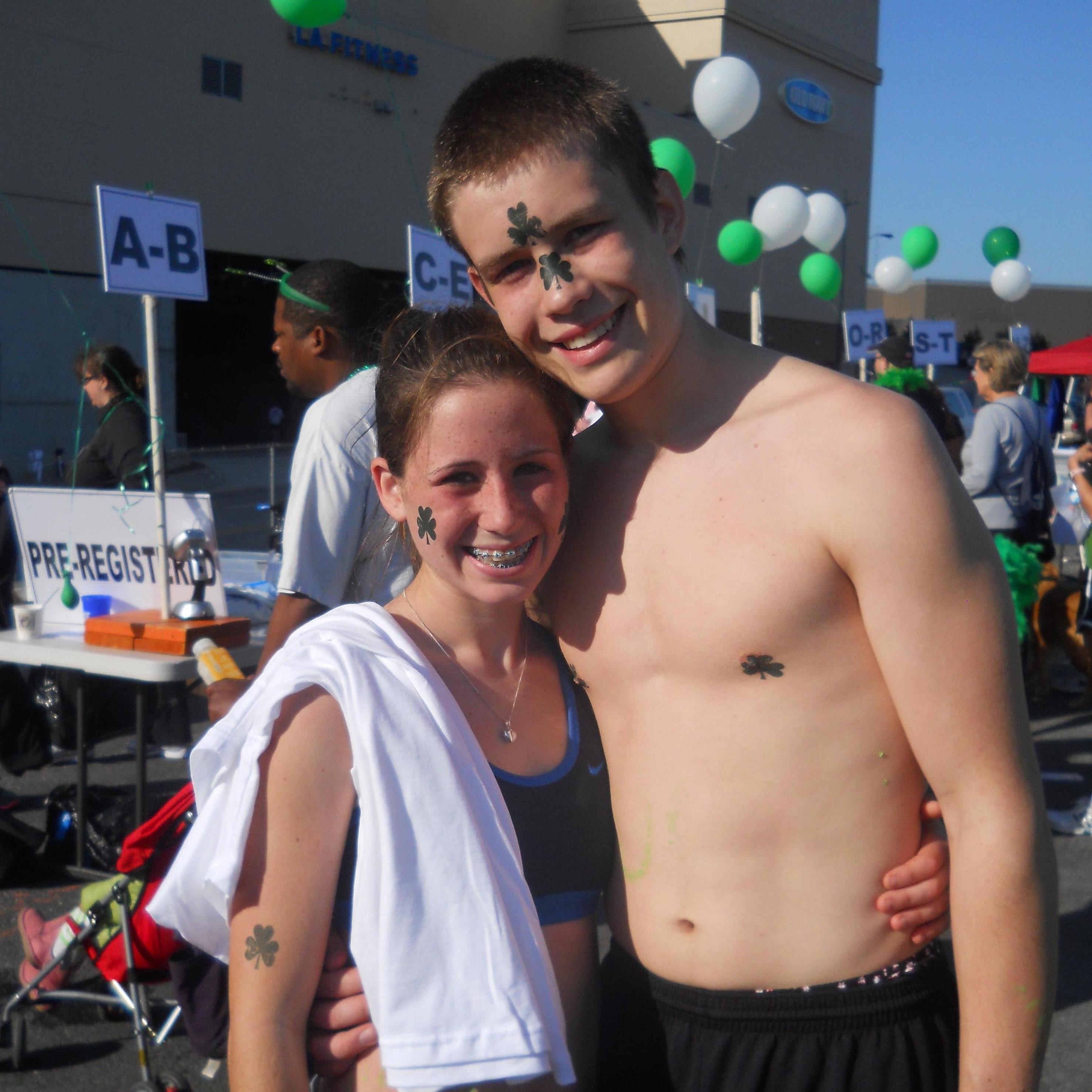 First 10K together! St. Patricks Day 2009