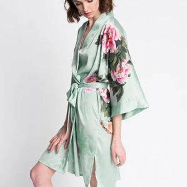 Celedon Kimono Robe for Gracie
