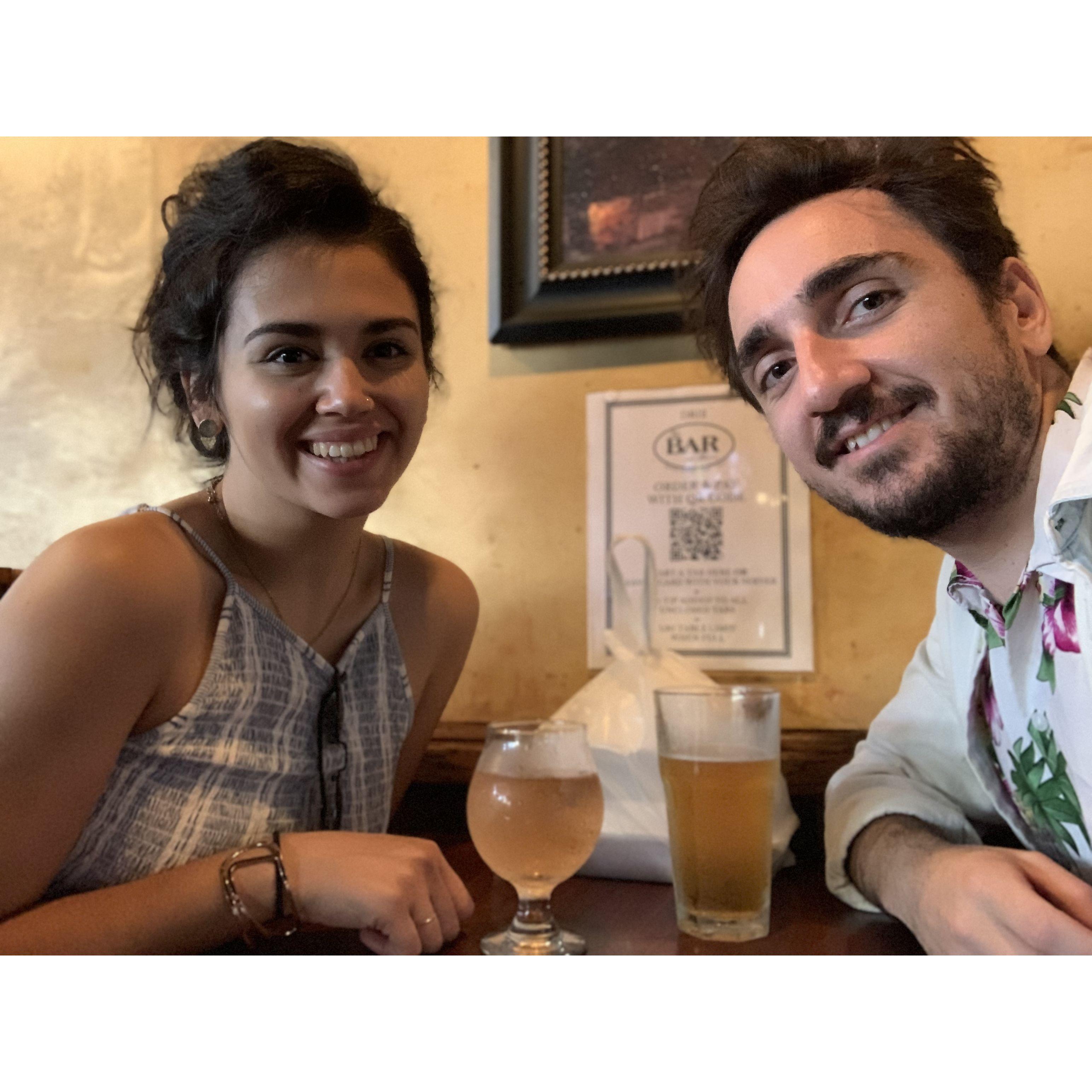 Visiting where we had our first date <3