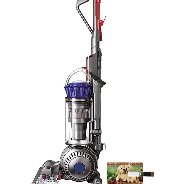 Dyson Ball Animal Pro Upright Vacuum Cleaner, Telescopic Handle, Height Adjustment, Hygienic Bin Emptying, Rotating Brushes, Whole-Machine HEPA Filtration, Purple, 32GB Durlyfish USB Card